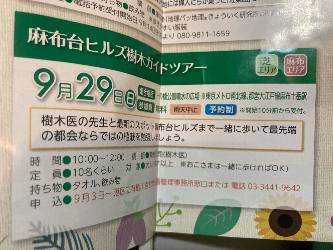 麻布台ヒルズ樹木ガイドツアー